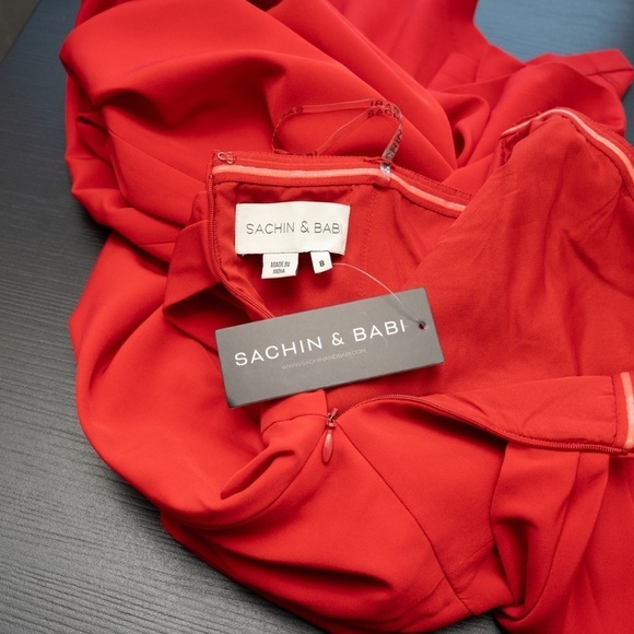 Sachin Babi Julia Bow Column Gown - Picture 13 of 14